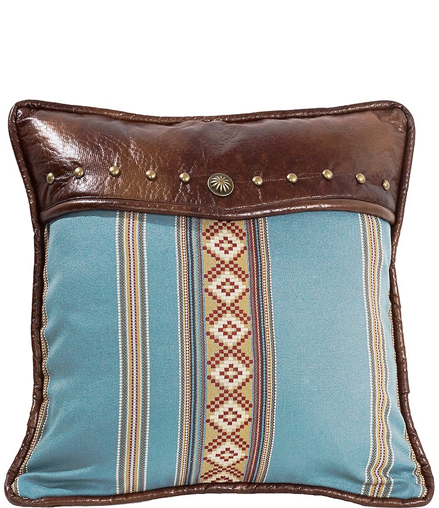HiEnd Accents Blue Striped Pillow