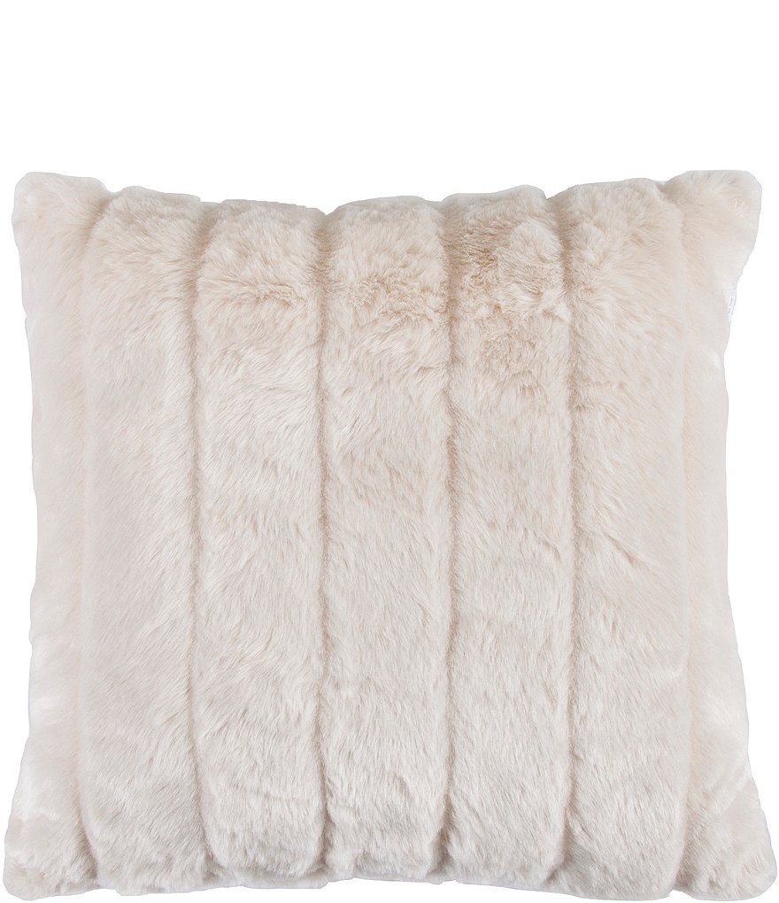 HiEnd Accents White Mink Pillow