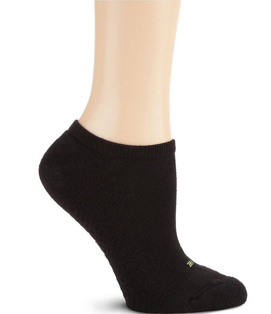 HUE Air Cushion Sport Mesh Top No-Show Socks 3-Pack