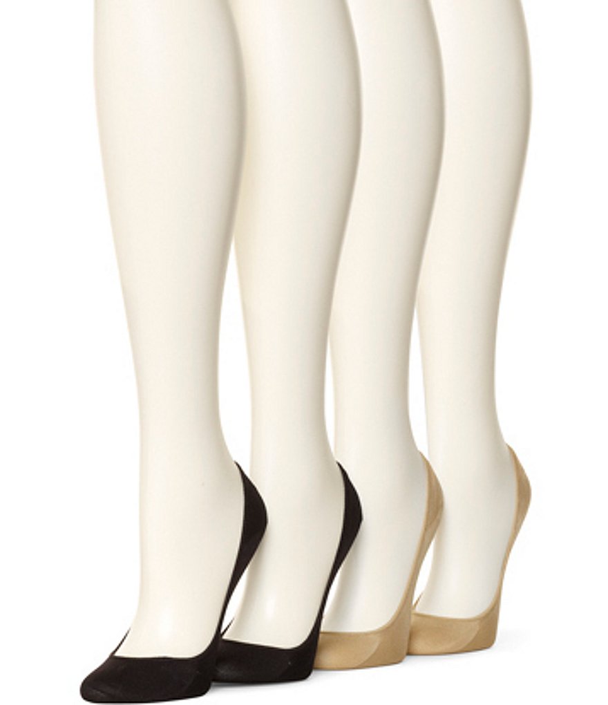 HUE Microfiber Cushioned Liner 4 Pair Value Pack