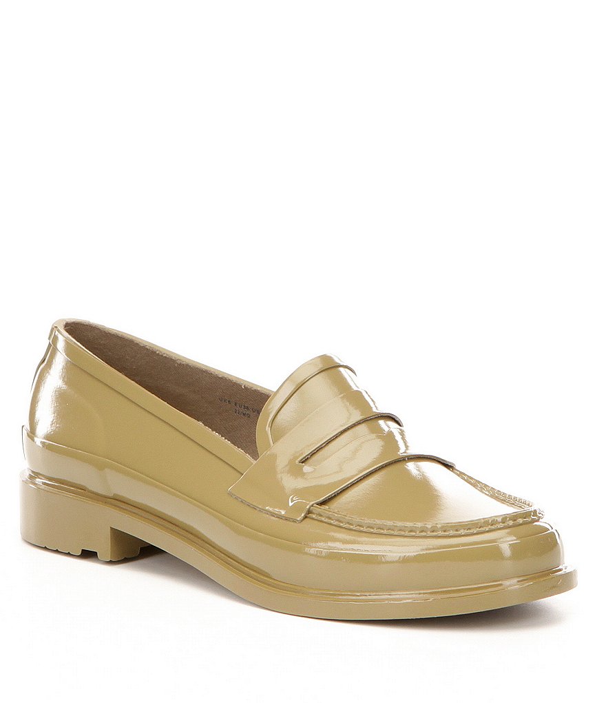 Hunter Women's Original Short Waterproof Rubber Penny Loafers