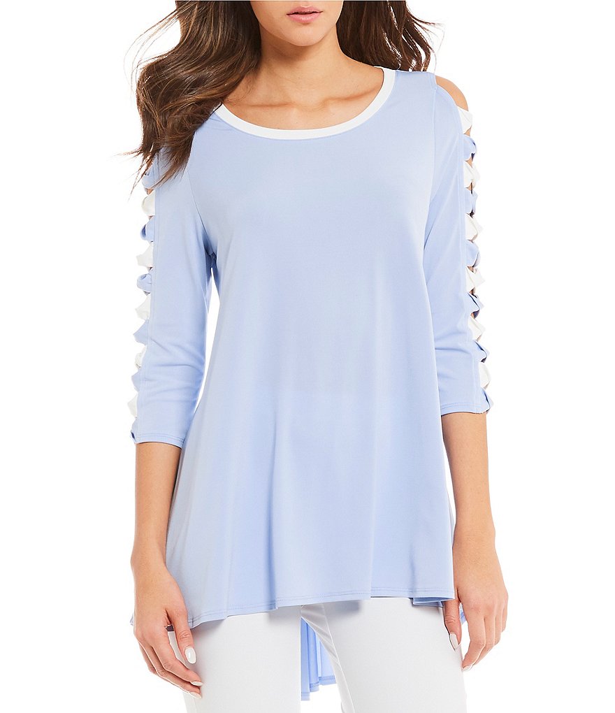 IC Collection Cutout Twist Bow Sleeve Tunic