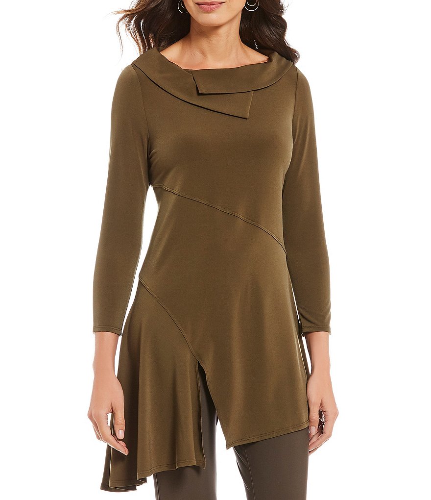 IC Collection Long Sleeve Asymmetrical Tunic