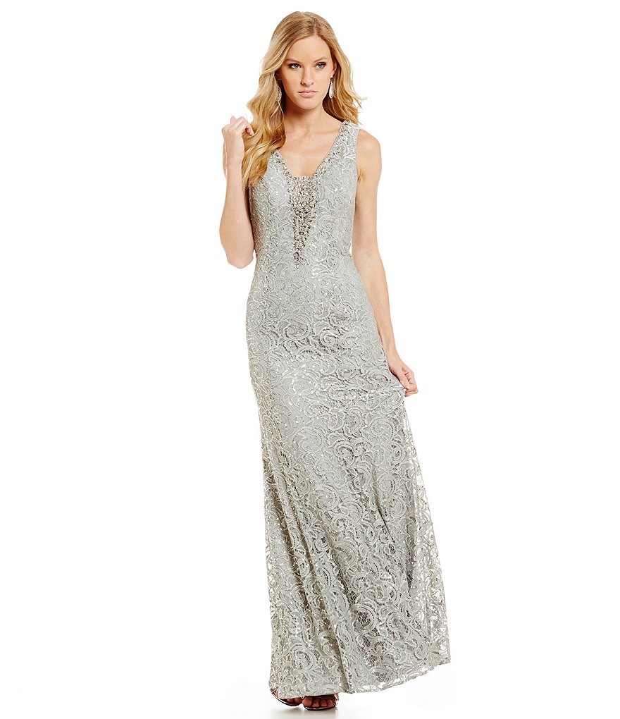 Ignite Evenings Sequin Lace Mermaid Gown