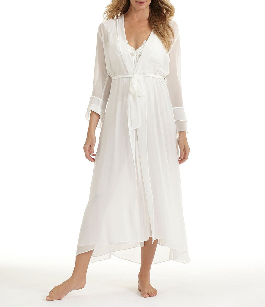In Bloom by Jonquil Long Bridal Chiffon Robe
