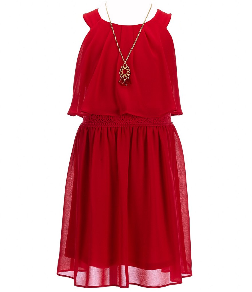 I.N. Girl Big Girls 7-16 Popover Dress