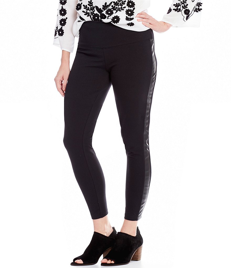 Intro Teri Love the Fit Pull-On Faux Leather Side Panel Leggings