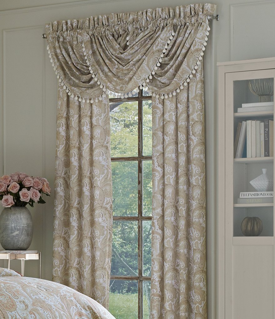 J. Queen New York Caitlin Paisley & Pom Pom Window Treatments