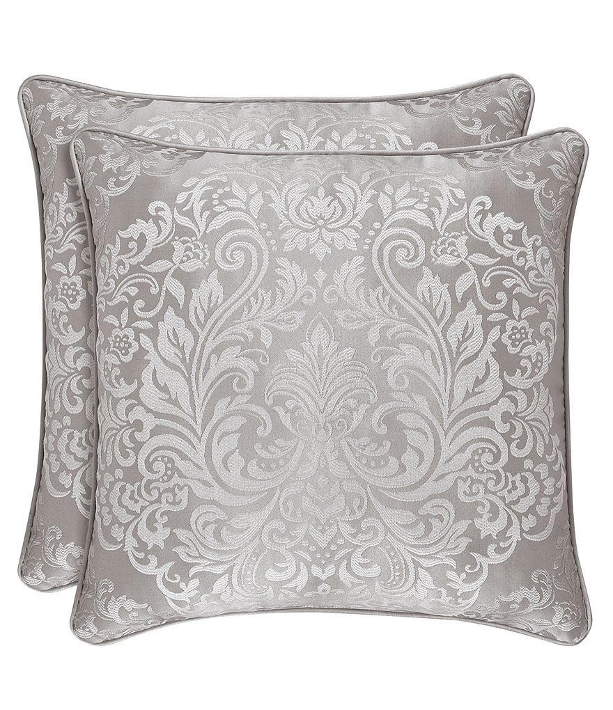 J. Queen New York La Scala Silver Square Pillow