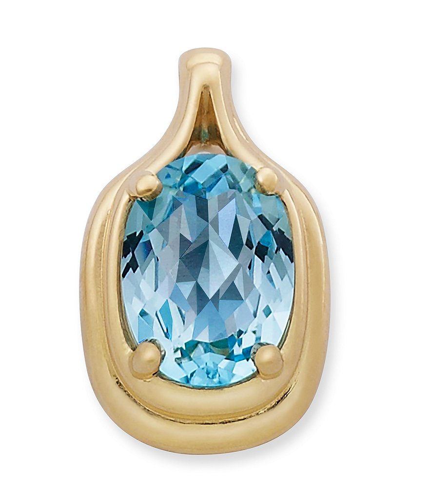 James Avery Adriana Pendant with Blue Topaz