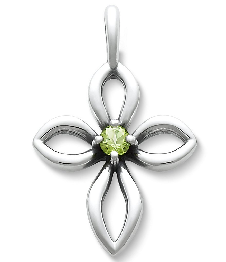 James Avery Avery Remembrance Cross August Birthstone with Peridot