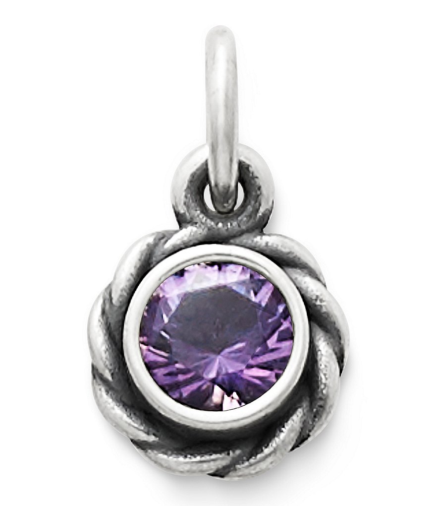 James Avery Elisa Pendant February Birthstone with Amethyst