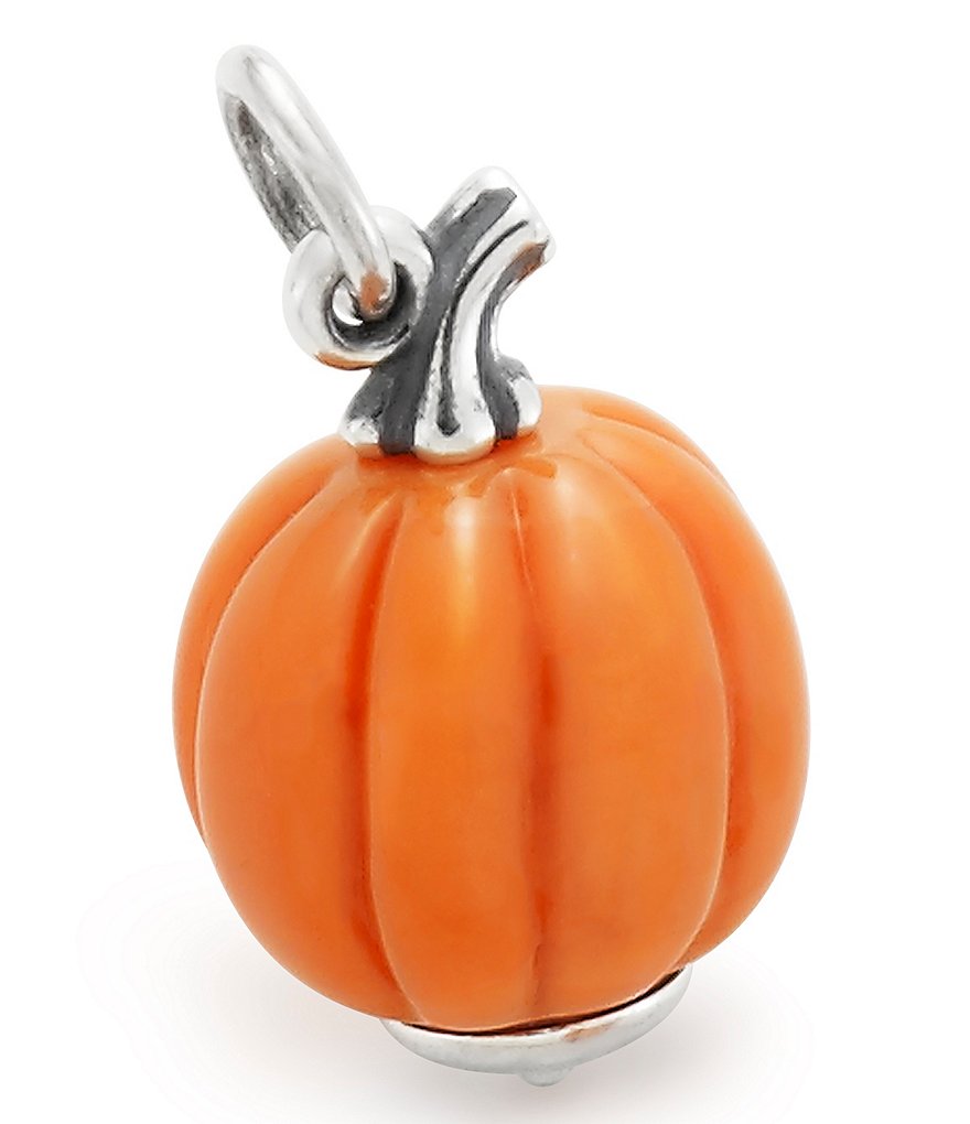 James Avery Harvest Pumpkin Art Glass Charm