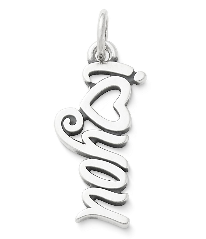 James Avery I Love You Script Charm