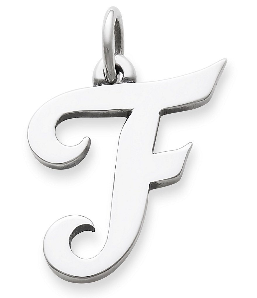 James Avery Large Script Initial Pendant