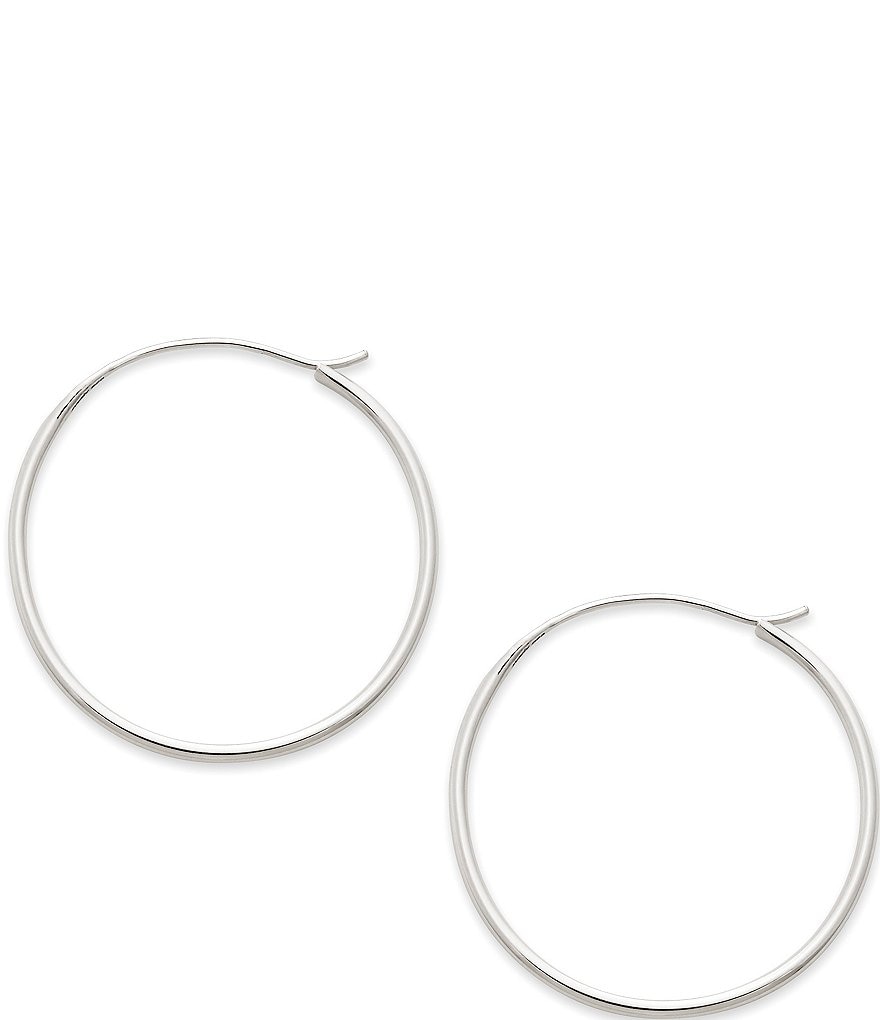 James Avery Medium Swedged Hoop Earrings