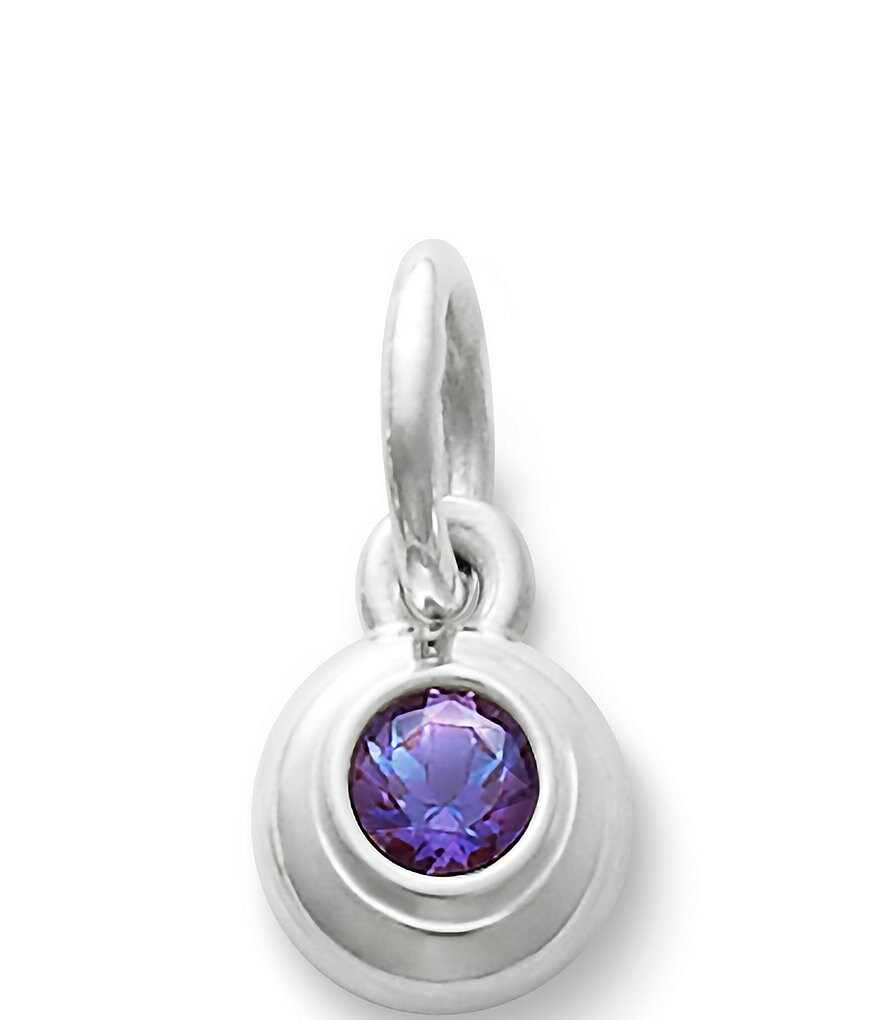 James Avery Remembrance Pendant June Birthstone with Lab-Created Alexandrite