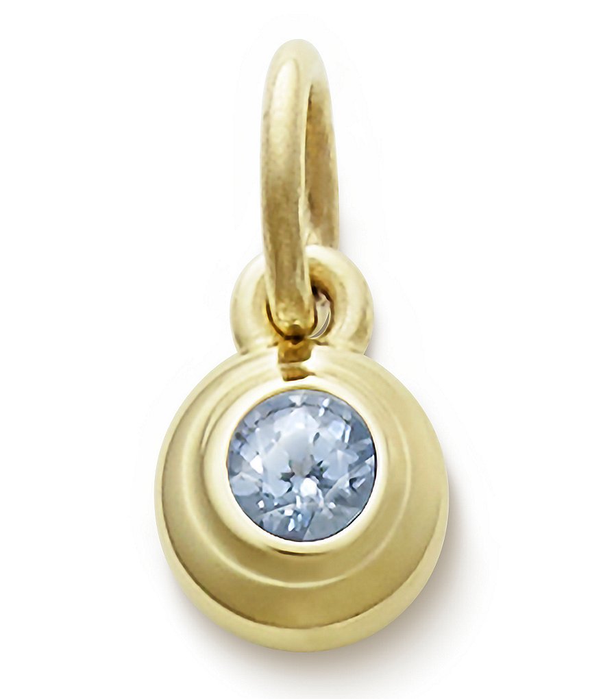 James Avery Remembrance Pendant with Lab-Created Aqua Spinel