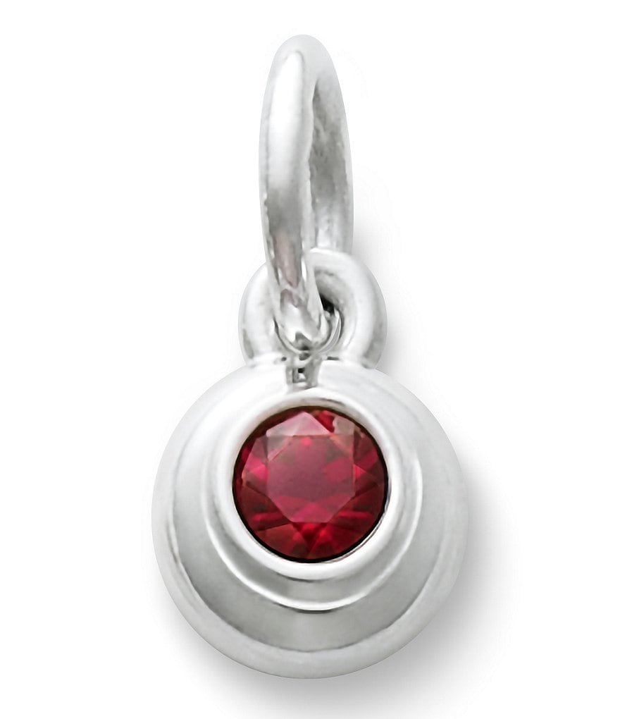 James Avery Remembrance Pendant July Birthstone with Lab-Created Ruby