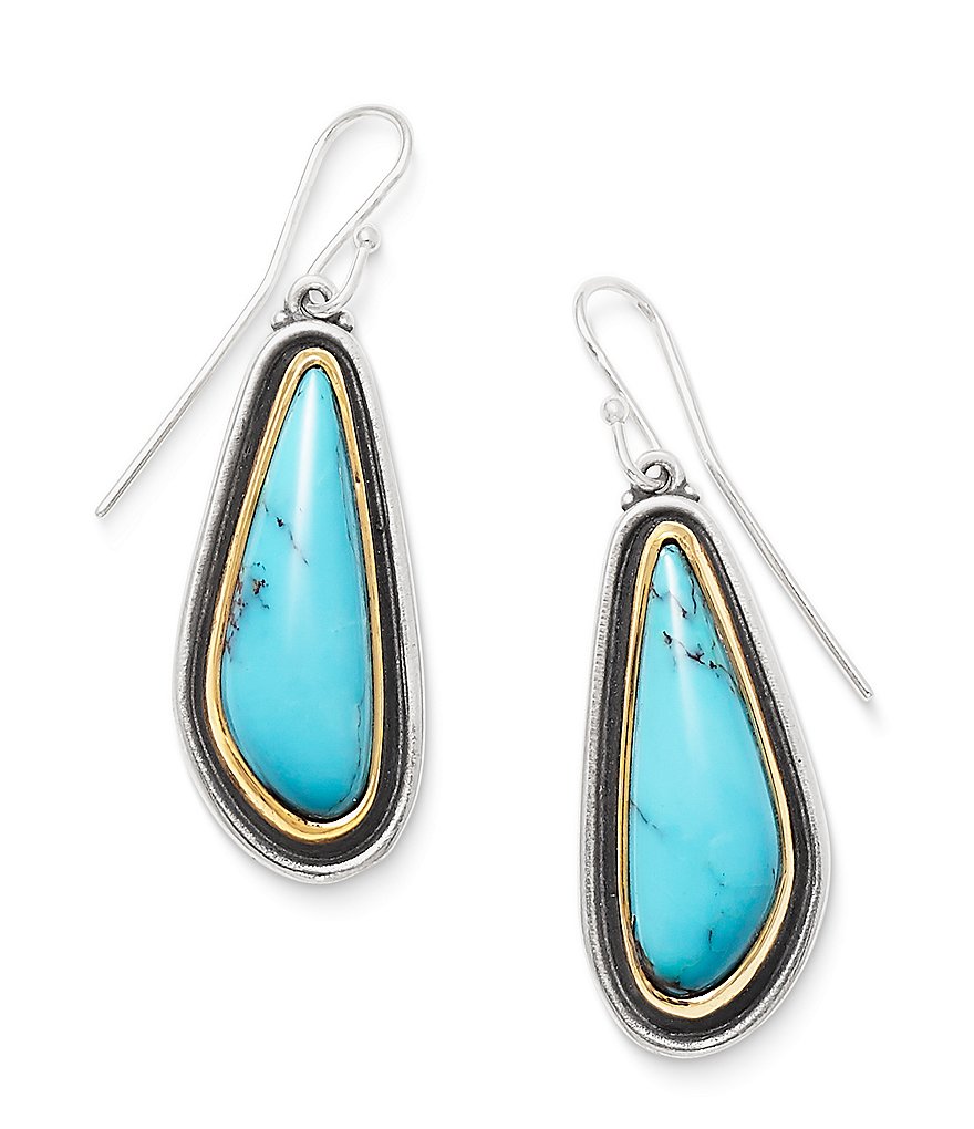 James Avery Turquoise Puerto De Luna Ear Hooks