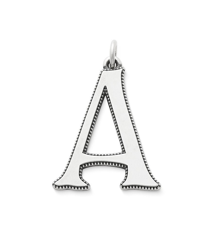 James Avery Vintage Alphabet Initial Pendant