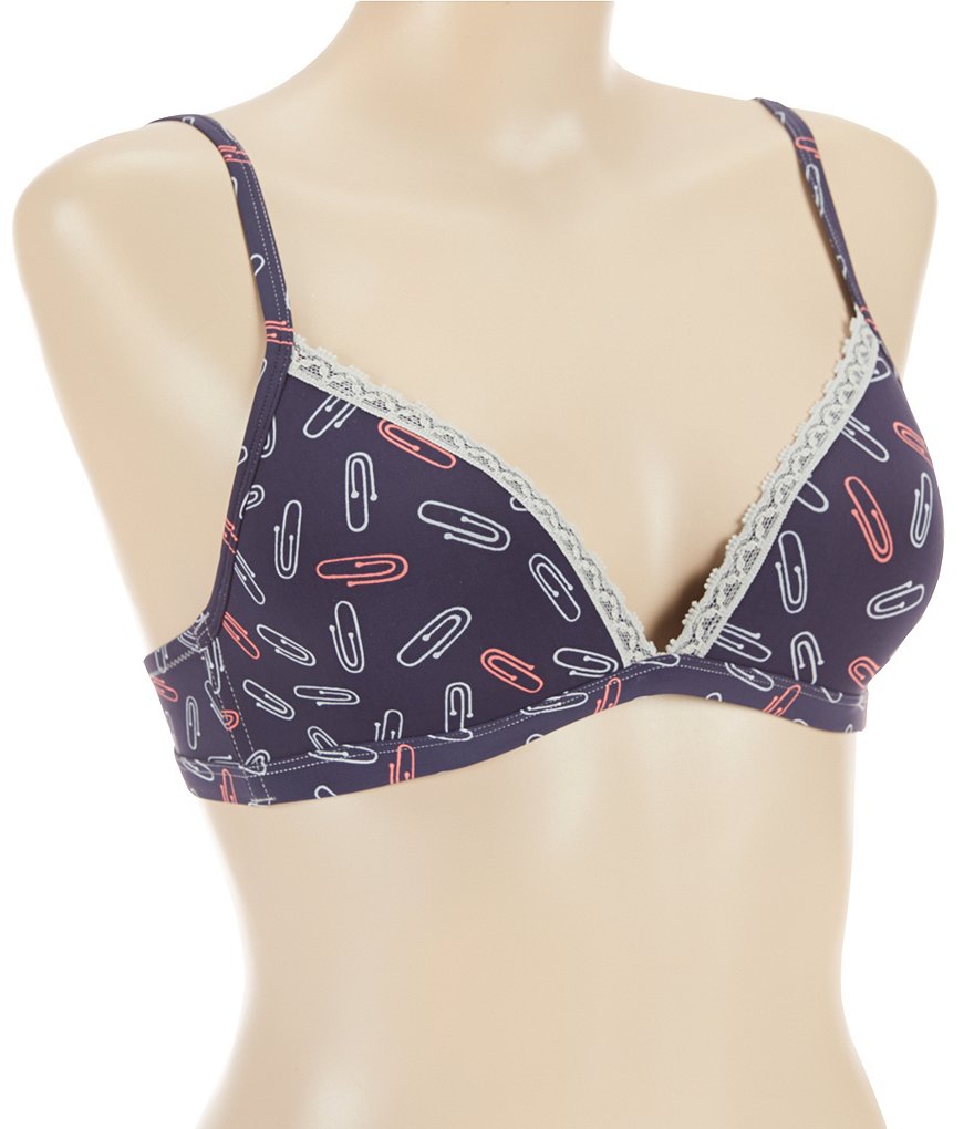 Jasmine & Ginger Lace-Trimmed Triangle Contour T-Shirt Bra