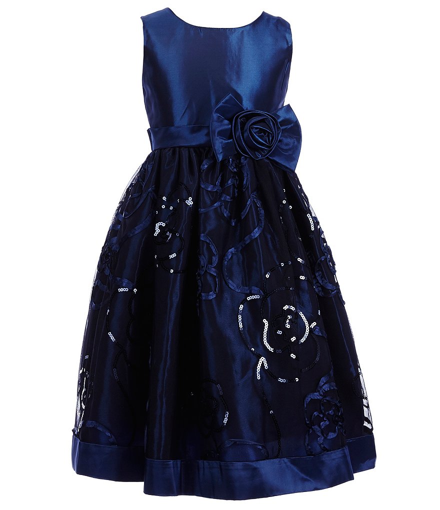 Jayne Copeland Little Girls 2T-6X Floral Bow Dress