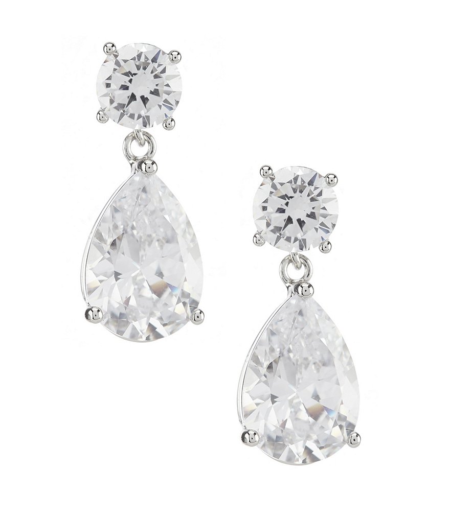 Jenny Packham Crystal Pear Drop Earrings