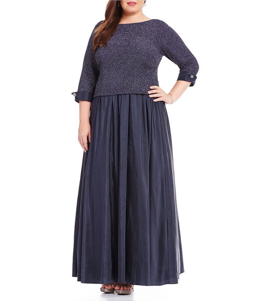 Jessica Howard Plus Popover Ballgown