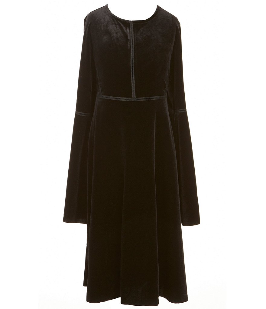 Jessica Simpson Big Girls 7-16 Dottie Velvet Shift Dress