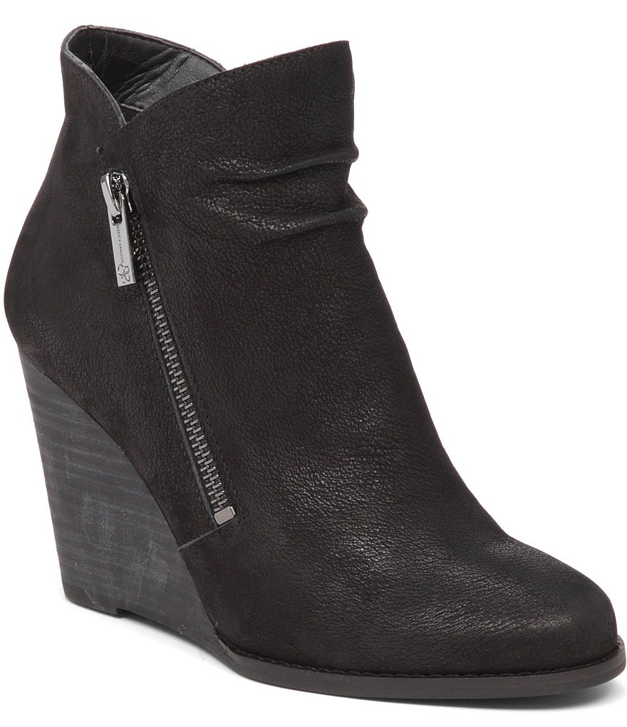 Jessica Simpson Cornella Side Zipper Detail Wedge Ankle Boots