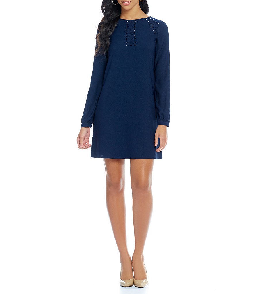 Jessica Simpson Lace-Detail Shift Dress