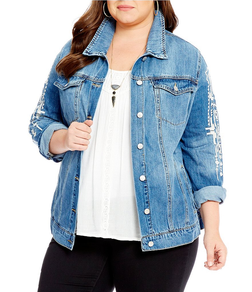 Jessica Simpson Plus Peri Denim Jacket