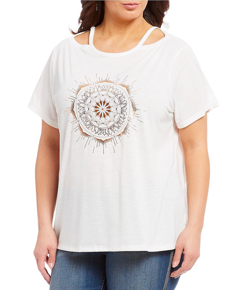 Jessica Simpson Plus Size Graphic Print Tee
