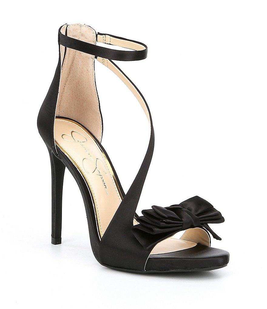 Jessica Simpson Remyia Satin Bow Detail Dress Sandals