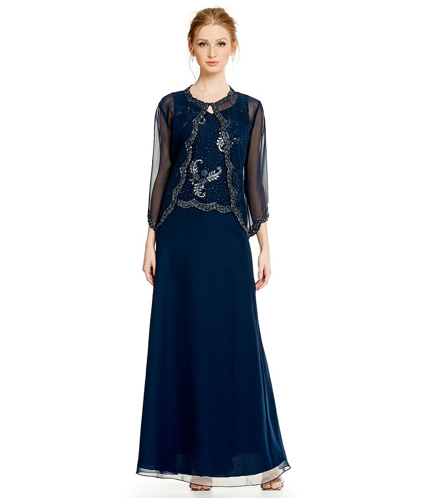 Jkara Beaded Jacket Dress
