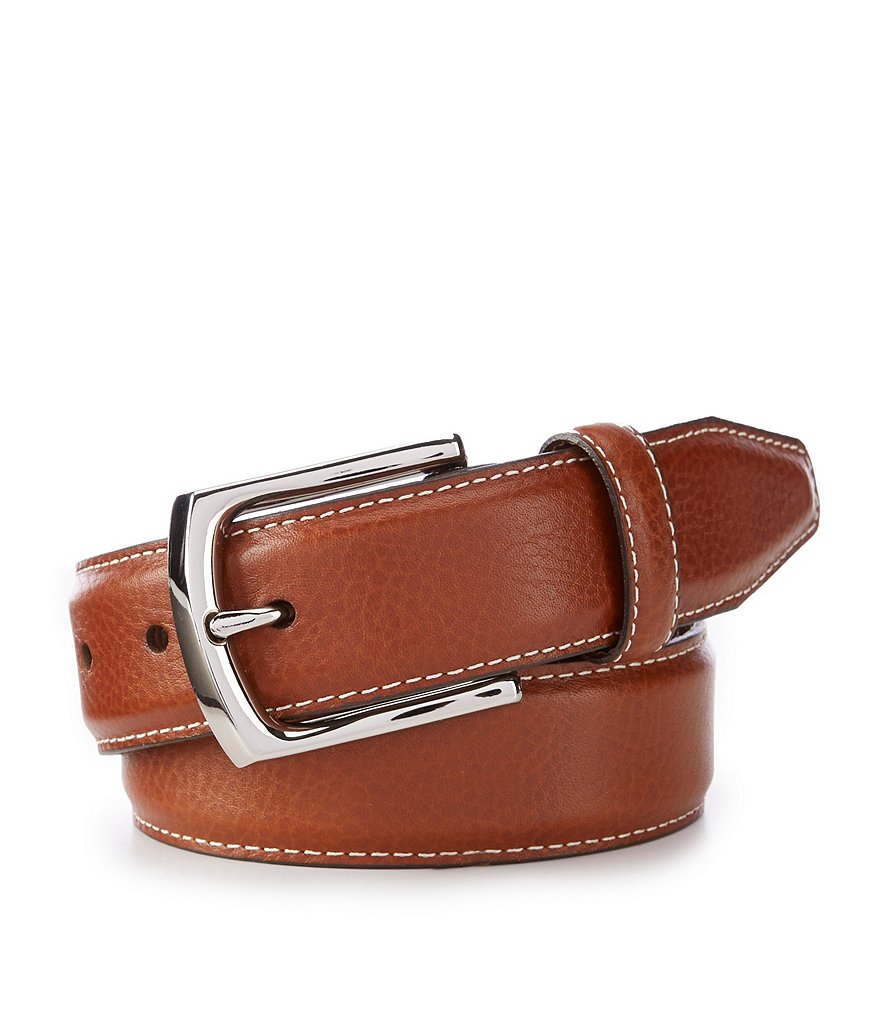 Johnston & Murphy Men's Topstitch Belt