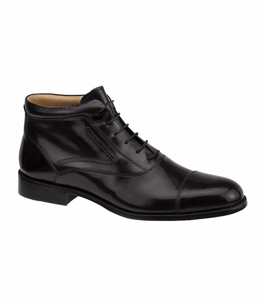 Johnston & Murphy Stratton Leather Cap-Toe Boots