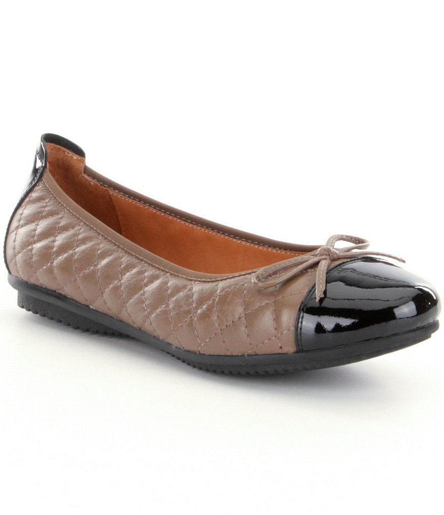 Josef Seibel Pippa 25 Quilted Leather Bow Detail Ballet Flats