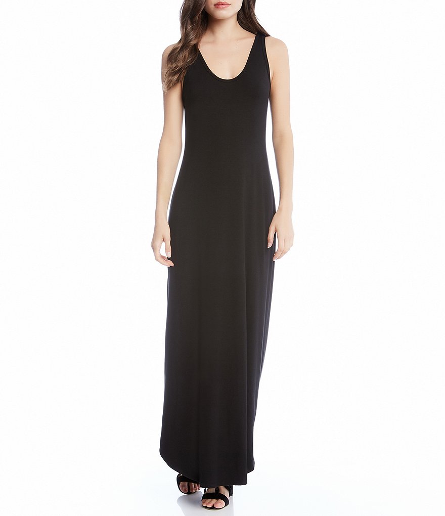 Karen Kane Adjustable Zipper Side Slit Maxi Dress