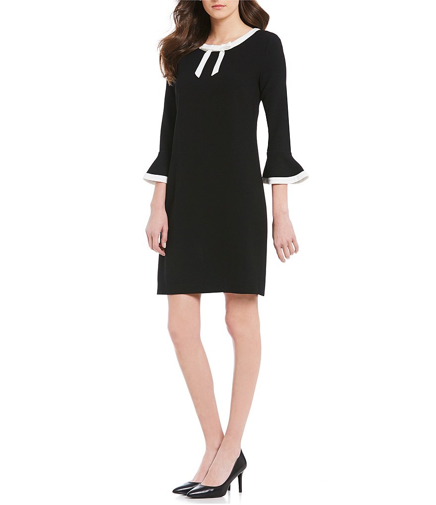 KARL LAGERFELD PARIS Bell Sleeve Dress