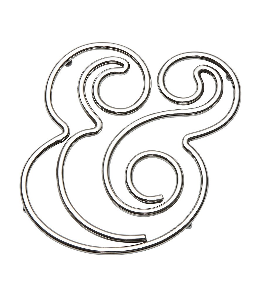 kate spade new york All in Good Taste Stainless Steel Ampersand Trivet