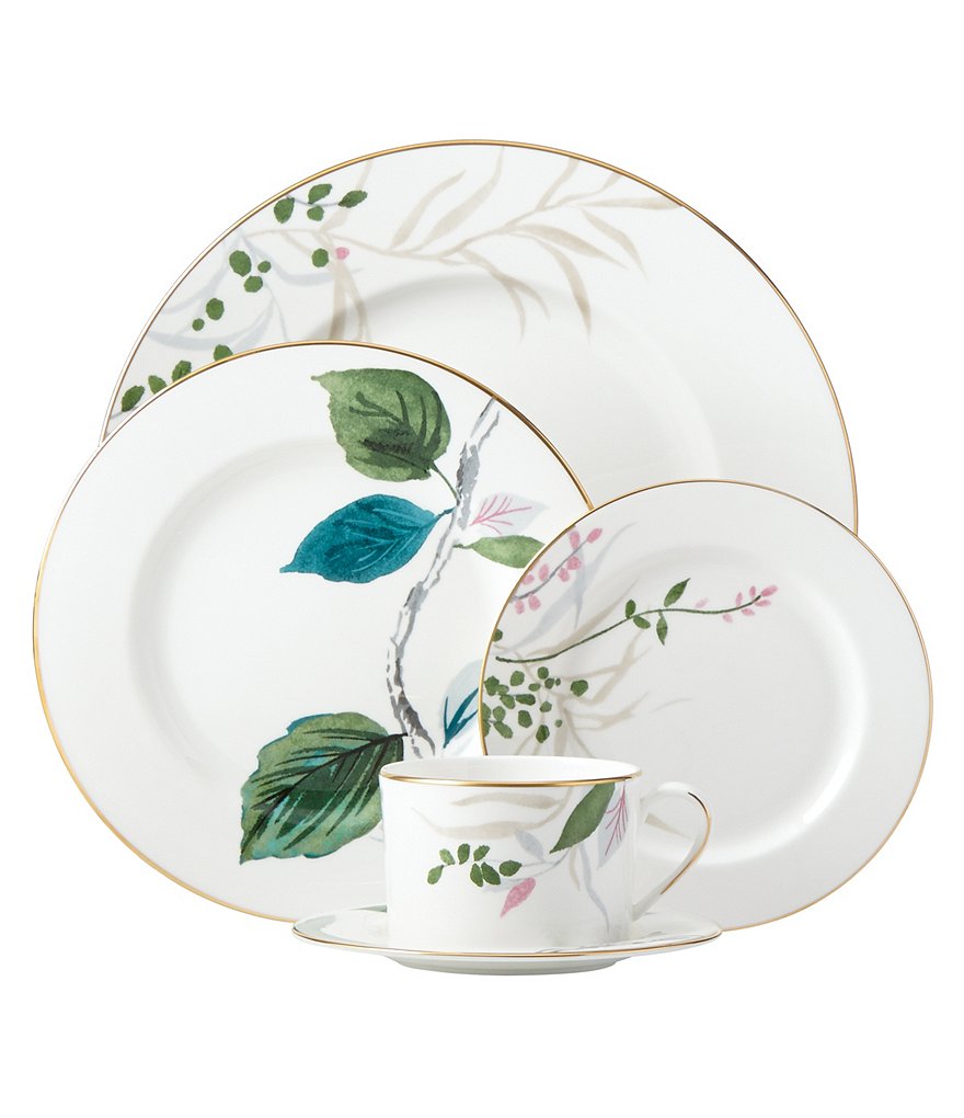 kate spade new york Birch Way Watercolor Floral Bone China 5-Piece Place Setting