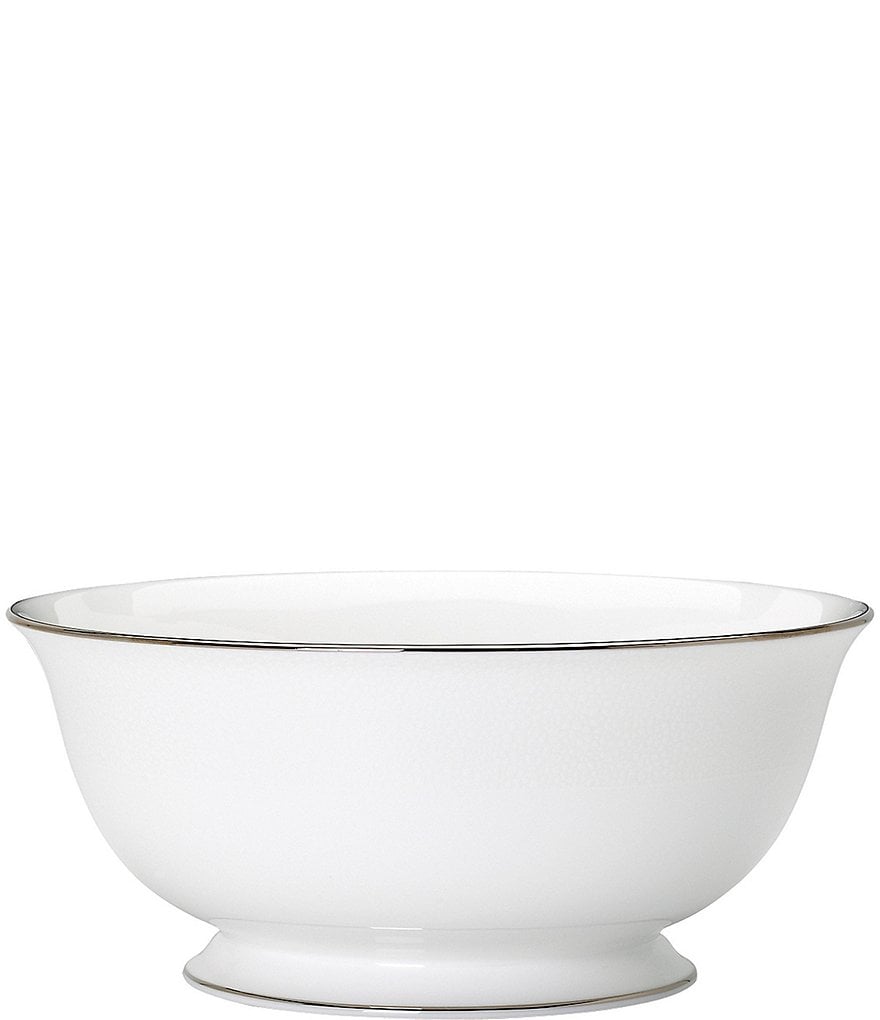kate spade new york Cypress Point China Striped Platinum Serving Bowl