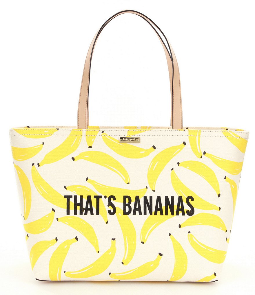kate spade new york Flights of Fancy Collection Francis That´s Bananas Canvas Tote