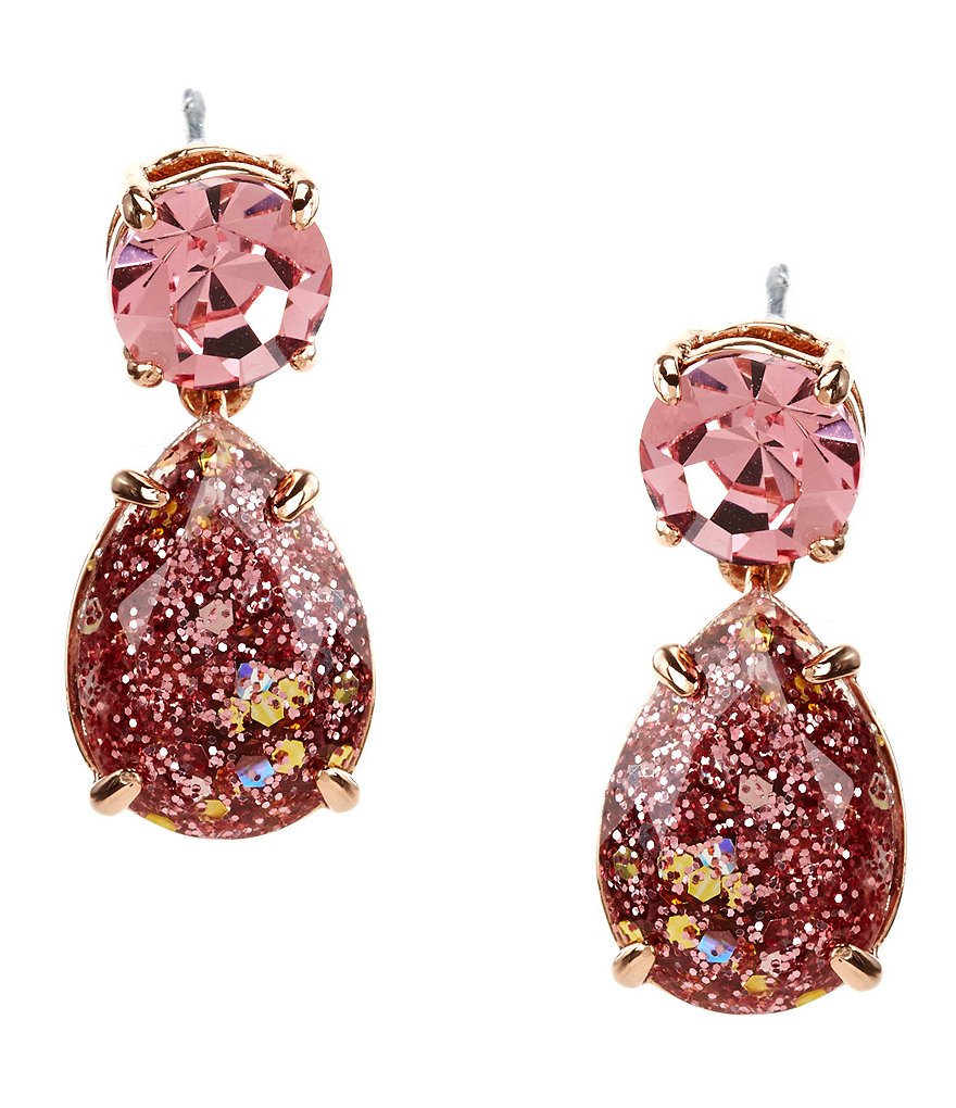 kate spade new york Glitter Double-Drop Earrings