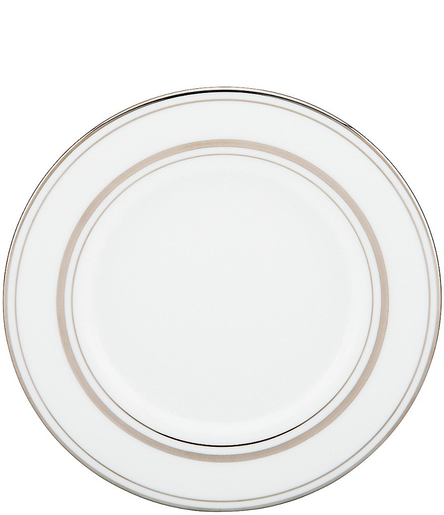 kate spade new york Library Lane Platinum Saucer