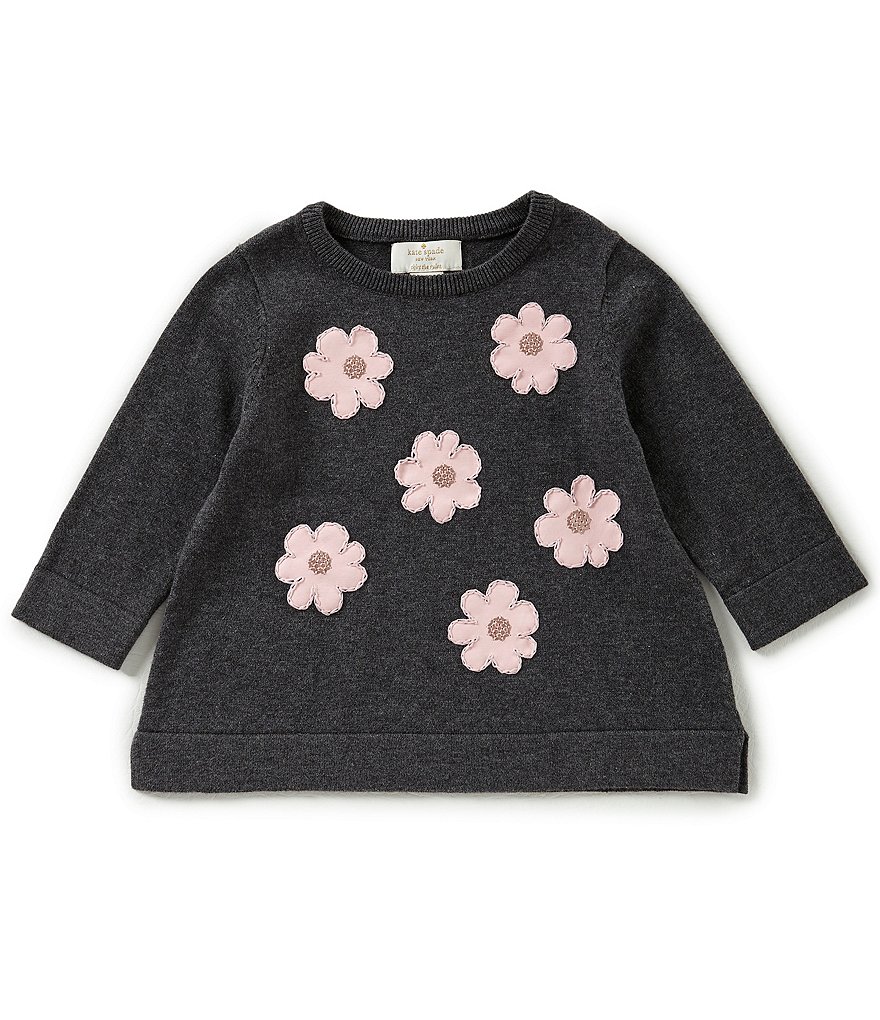 kate spade new york Little Girls 2-6 Floral-Embroidered Sweater
