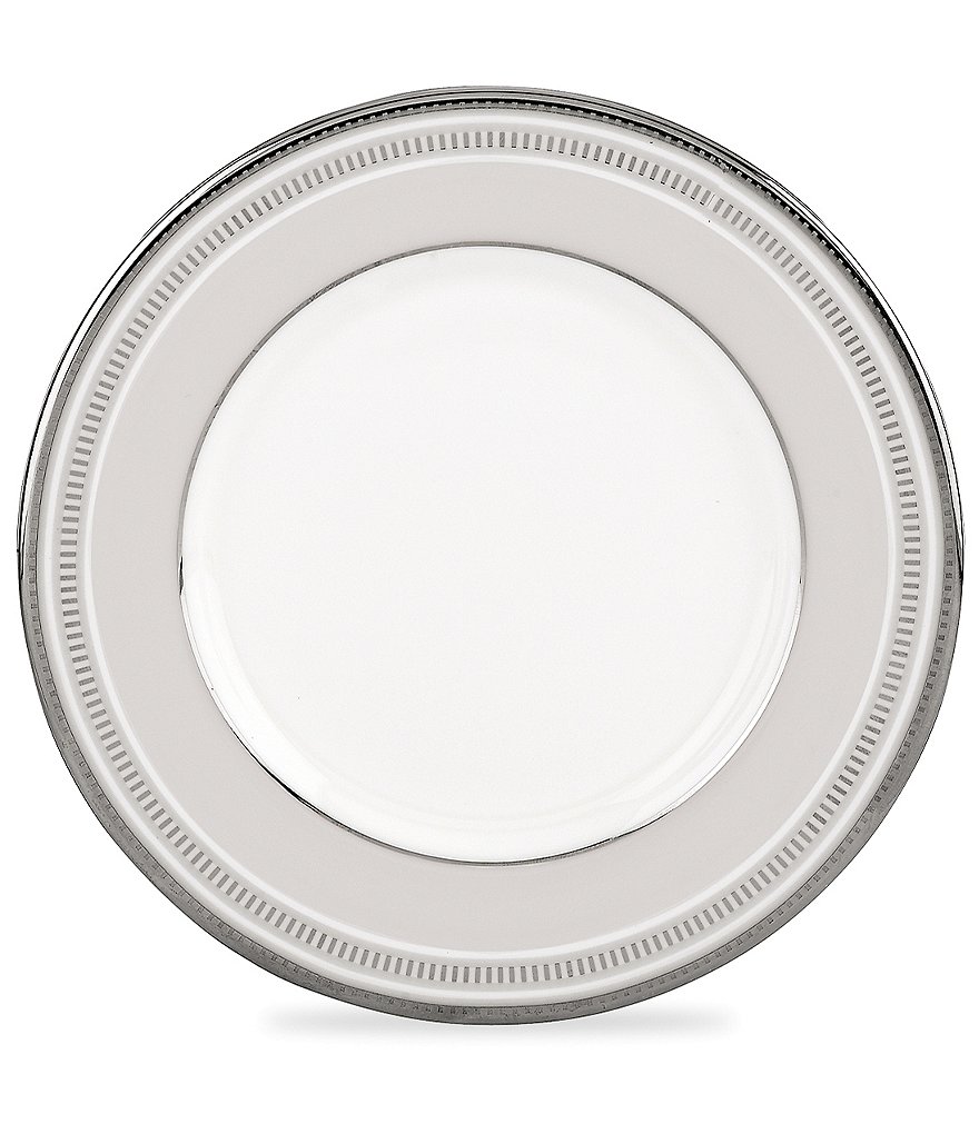 kate spade new york Palmetto Bay Striped Platinum Bone China Saucer