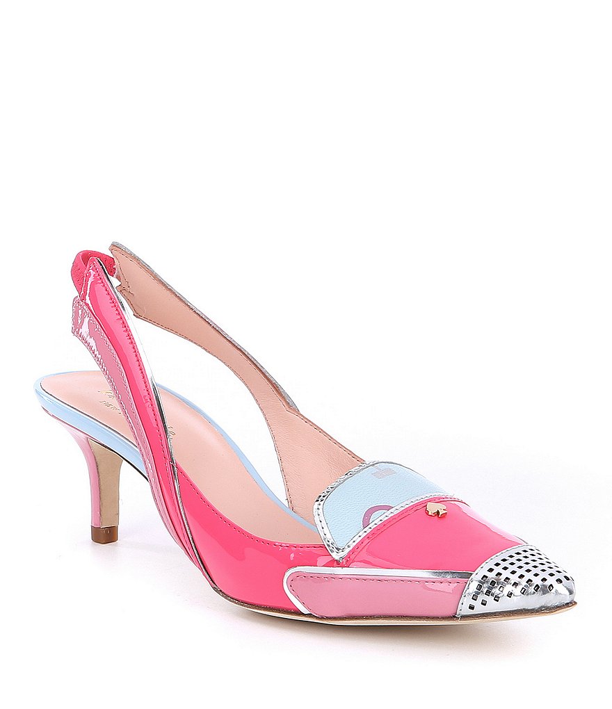 kate spade new york Paulina Patent Leather Cadillac Car Slingback Pumps